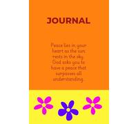 Christian Peace Journal - For Teenage Girls: Funky Floral design with Christian message of hope and peace.