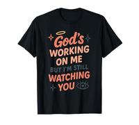 Christian Petty Oró Fe Humor Sass God Knows Me Camiseta