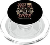 Christian Petty Oró Fe Humor Sass God Knows Me PopSockets PopGrip para MagSafe