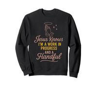 Christian Petty Oró Fe Humor SASS God Knows Me Sudadera