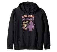 Christian Petty Oró Fe Humor Sass God Knows Me Sudadera con Capucha