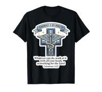 Christian Pharmacist Pharmacy Is My Ministry Bible Versículo Dios Camiseta