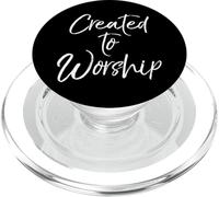 Christian Praise Quote Music Gift Women's Created to Worship PopSockets PopGrip para MagSafe