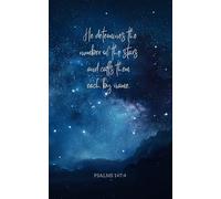 Christian Prayer Journal: Stars in the Midnight Sky Design, 5 x 8 Inspirational Notebook