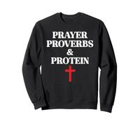 Christian Prayer Proverbs Protein Shakes Jesus Weights Faith Sudadera