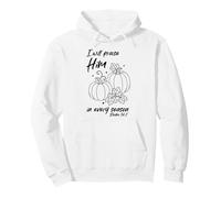 Christian Pumpkin Praise Him in Every Season Salmo 34:1 tee Sudadera con Capucha