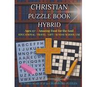 Christian Puzzle Book, Hybrid: Amazing Food for the Soul, Educational, Ages 13+,Travel, Gift, Sunday School Use