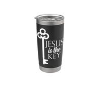 Christian Quote Religious Believe Blessed Faith Bible Verse Vaso térmico de acero inoxidable de doble pared