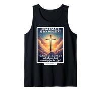 Christian Realtor Real Estate Es Mi Ministerio Agente Jesús Dios Camiseta sin Mangas