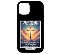 Christian Realtor Real Estate Es Mi Ministerio Agente Jesús Dios Carcasa para iPhone 12/12 Pro