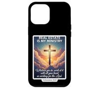 Christian Realtor Real Estate Es Mi Ministerio Agente Jesús Dios Carcasa para iPhone 12 Pro MAX