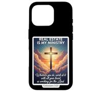 Christian Realtor Real Estate Es Mi Ministerio Agente Jesús Dios Carcasa para iPhone 16 Pro