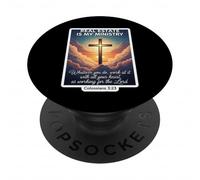 Christian Realtor Real Estate Es Mi Ministerio Agente Jesús Dios PopSockets PopGrip Adhesivo