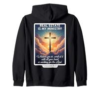 Christian Realtor Real Estate Es Mi Ministerio Agente Jesús Dios Sudadera con Capucha