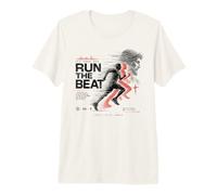 Christian Runner Faith Music 1 Cor 9:24 Run The Beat Camiseta Premium
