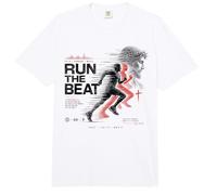 Christian Runner Faith Music 1 Cor 9:24 Run The Beat Comfort Colors Adult Heavyweight T-Shirt