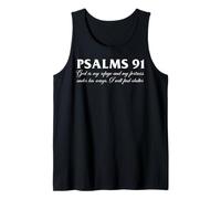 Christian Shirt Women Psalms 91 Jesus Love T-Shirt Religious Camiseta sin Mangas