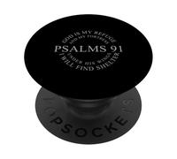 Christian Shirt Women Psalms 91 Jesus Love T-Shirt Religious PopSockets PopGrip Adhesivo
