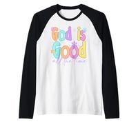 Christian Shirts For Women God Is Good Jesus Bible T-Shirt Camiseta Manga Raglan