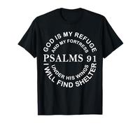 Christian Shirts Men Women Jesus Shirt God is My Refuge Camiseta