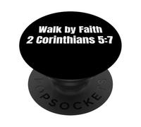 Christian Short Bible Verse Faith Design Minimal Scripture PopSockets PopGrip Adhesivo