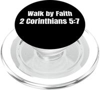 Christian Short Bible Verse Faith Design Minimal Scripture PopSockets PopGrip para MagSafe