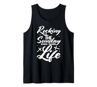 Christian Teacher Rocking Sunday School Life Sunday Teacher Camiseta sin Mangas
