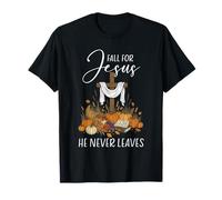 Christian Thanksgiving Me enamoro de Jesús Que Nunca se va Camiseta