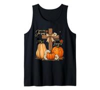Christian Thanksgiving Me enamoro de Jesús Que Nunca se va Camiseta sin Mangas