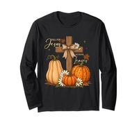 Christian Thanksgiving Me enamoro de Jesús Que Nunca se va Manga Larga