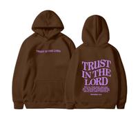 Christian Trust In The Lord Sudadera con capucha para mujer, cómoda, Jesús, moderna, con capucha, sudaderas con capucha God Y2K, con forro polar, con letras gráficas, sudaderas con capucha Essential