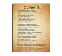 Christian Wall Decor Psalm 91 He is My Refuge Painting Canvas Print for Living Room Bedroom Home Office Inspirational Scripture Art (Framed,12x18inch(30x45cm))