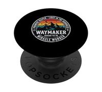 Christian Waymaker Promise Keeper Isaías 42:16 Diseño Retro PopSockets PopGrip Adhesivo