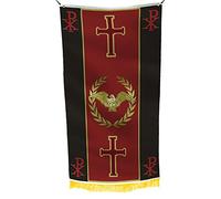 Christian Western SPQR - Bandera del Imperio Romano de la Democracia Europea, Historia de la Antigua Roma, color antidecoloración, material duradero, adecuado para decoración romana del hogar, día de
