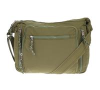 Christian Wippermann Bandolera grande de nailon para mujer, 30 x 26 x 12 cm, correa ajustable, muchos compartimentos, deportivo y elegante, ligero bolso de hombro para mujer para el día a día, trabajo