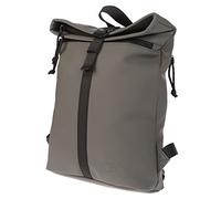 Christian Wippermann Pequeña mochila enrollable para mujer, bolsa de lona para bicicleta, bolsa de mensajería, gris, 29 x 32 x 9 cm