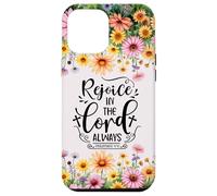 Christian Women Bible Psalm Faith Rejoice In the Lord 4:4 Carcasa para iPhone 12 Pro Max