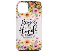 Christian Women Bible Psalm Faith Rejoice In the Lord 4:4 Carcasa para iPhone 13