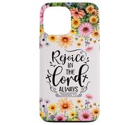 Christian Women Bible Psalm Faith Rejoice In the Lord 4:4 Carcasa para iPhone 13 Pro Max