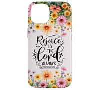 Christian Women Bible Psalm Faith Rejoice In the Lord 4:4 Carcasa para iPhone 14