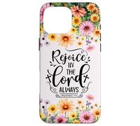 Christian Women Bible Psalm Faith Rejoice In the Lord 4:4 Carcasa para iPhone 16 Pro Max