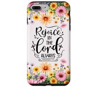 Christian Women Bible Psalm Faith Rejoice In the Lord 4:4 Carcasa para iPhone 7 Plus/8 Plus