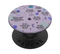 Christian Women Bible Verses Psalm Faith Quote Inspirational PopSockets PopGrip Adhesivo