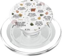 Christian Women Bible Verses Psalm Faith Quote Inspirational PopSockets PopGrip para MagSafe