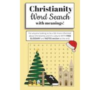 Christian Word Search: Crossword Games with Easy To Read Print about Christianity, Holidays, Culture and more | 9 x 6 inches, 124 pages | 50+ Puzzles.... Gift for Kids, Teens, Adults, Fun Activity