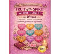 Christian Word Search for Women: Fruit of the Spirit Puzzles | Large Print Christian Book with Bible Verses, Reflection Pages & Relaxing Activities