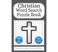 Christian Word Search Puzzle Book: Easy to Read Print about Christian, Bible, Religious and More (6x9 Inches, 110 Pages | 50+ Puzzles… Gift for Vacations, Holidays and Leisure Times