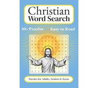 Christian Word Search Puzzle Book: Word Searches with Easy to Read Print about Christianity, Bible, Scripture, Faith and More | 6x9 inches, 110 pages ... Gift for Vacations, Holidays and Free Times