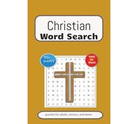 Christian Word Search Puzzle Book: Word Searchs with easy to read print about Christian, Church, and Bibles and More | 6x9 inches, 110 pages | 50+ ... Gift for Vacations, Holidays and Free Times