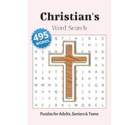 Christian Word Search Puzzle: Word Searches with Easy to Read Print about Christianity, Bible, Religion, and More | 6x9 inches, 110 pages | 50+ Puzzles ... Gift for Vacations, Holidays, and Relaxation